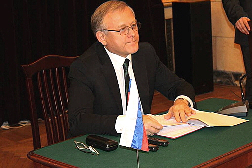 알렉산도르 마체고라 주북 러시아 대사.
