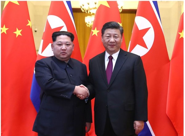 김정은 북한 국무위원장이 시진핑 중국 주석에서 답전을 보냈다. 사진=평양소붕우