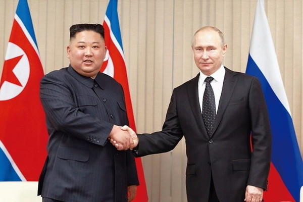 김정은 북한 국무위원장이 칠순을 맞는 푸틴 러시아 대통령에게 축전을 보냈다. 사진=시사주간 DB