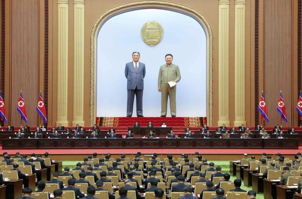 북한은 26~27일까지 최고인민회의 제 14기 제9차 회의를 개최했다. 사진=X(트위터)