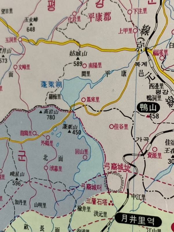 해방 당시 봉래호 지도. 사진=철원신문