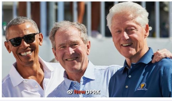코로나19 백신을 카메라 앞에서 맞겠다고 밝힌 미국의 전직 대통령들. 사진=NEW DPRK
