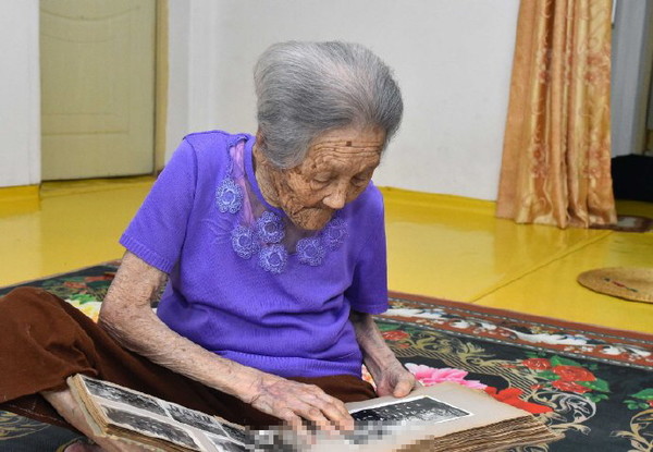 북한 103세 이호성 할머니의 일상. 사진=중국 블로거