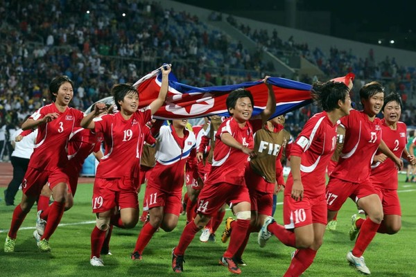 북한 여자축구대표팀이 48개월간 A매치를 치르지 않아 FIFA 랭킹 순위에서 제외됐다. 사진=시사주간 DB